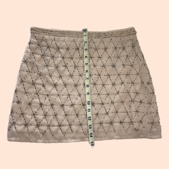 XXI Forever 21 Womens Straight Mini Skirt Sz S Sequins Diamond - Picture 11 of 16